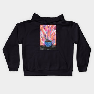 Kitty in a Cup Kids Hoodie